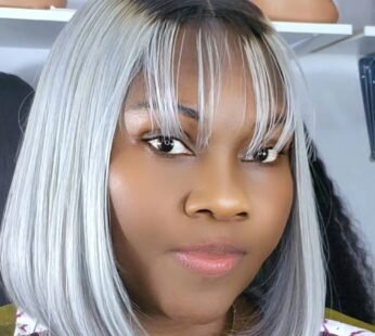 Vietnamienne 12 pouces grise avec frange